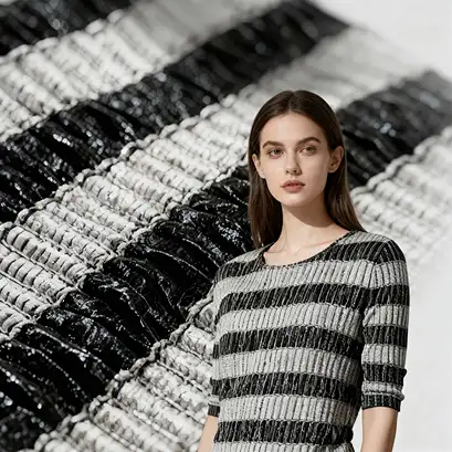 Knitted Jacquard Seersucker Greige Fabric